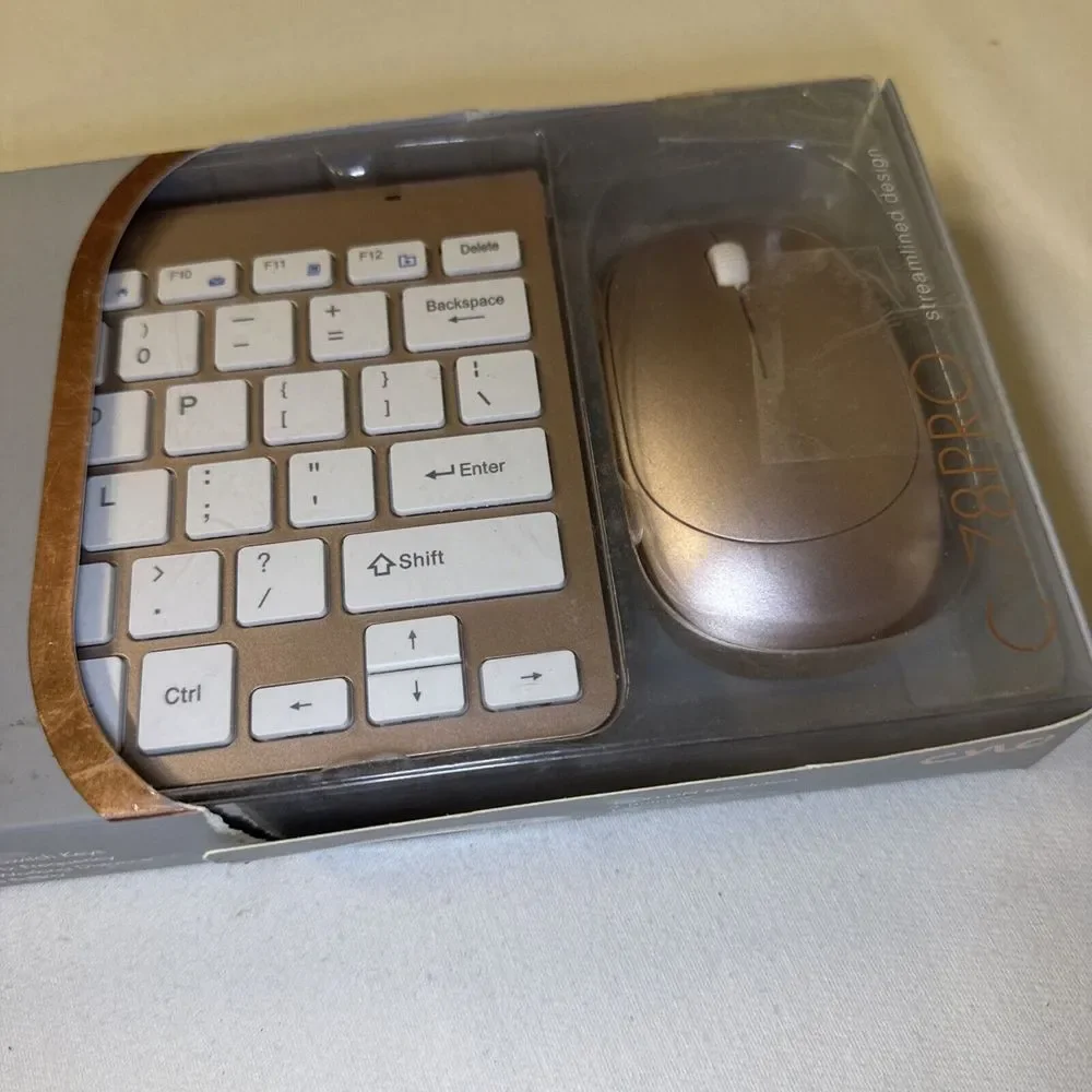 Cylo Wireless Touch Keyboard and Mouse Set Plug & Play Brand-new Open ‎ , Silver